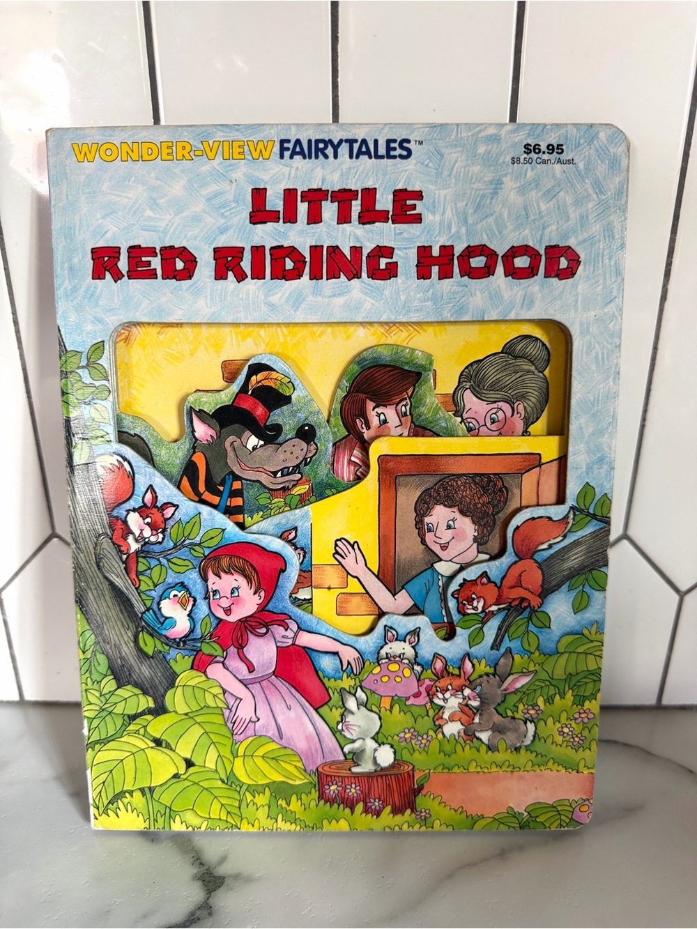 RARE Vintage Wonder-View Fairytale “Little Red Riding Hood” Board Book